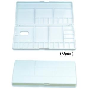 White Plastic Paint Palette Watercolor Painting Accessories Different Size