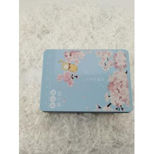 PMS Printing Matte Finish Metal Rectangular Tin Box With Lid