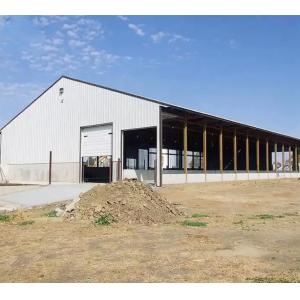 Environmental Prefab Light Metal Steel Structure Milk Dairy Cattle Cow Stable