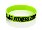 Cheap fitness promotional items green debossed and inkfilled custom rubber bands for sale
