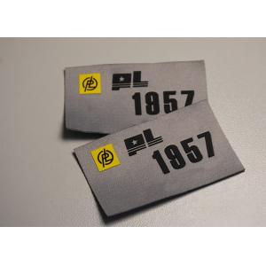 Renewable Woven Label Printed Patches With Raised Silicone Logo For Clothing