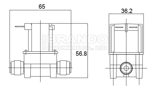 Reverse Osmosis Pure System Inlet Feed Water RO Solenoid Valve 1/4'' 24V
