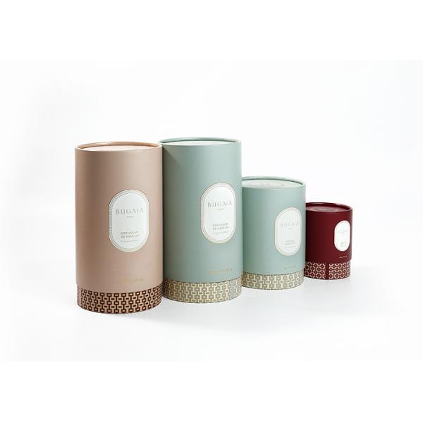 Beauty Cylindrical Paper Tube Box Round Recyclable With Silk
