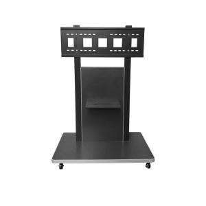 Rolling Mobile TV Cart 75 Inch For Classroom Exhibition Hall