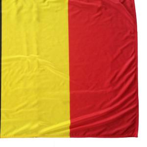 Belgium National Flag 3x5' Knitted Polyester Rope And Loops Customized Indoor