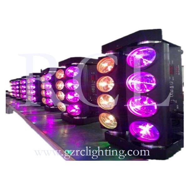 4 in 1 LED Moving Head Wash Light 8 * 10W RGBW Tri LED Spider DJ Lighting