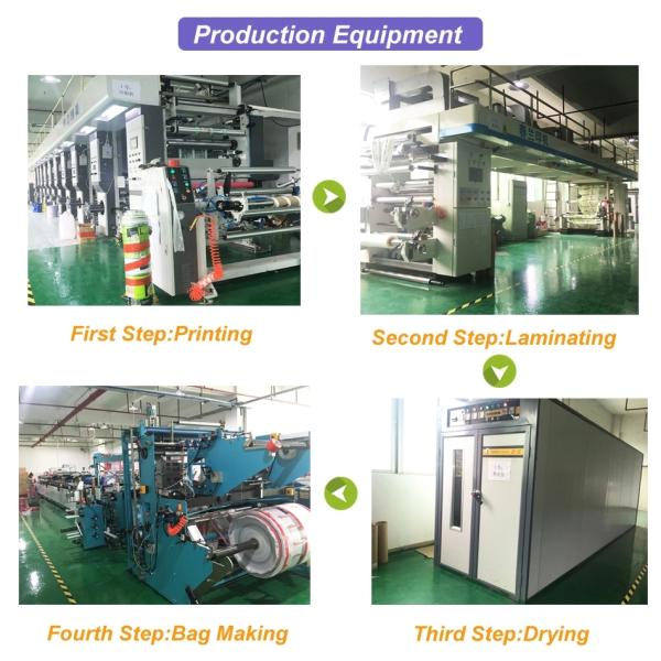 Chocolate Coffee Snack Bag Packaging Custom Food Grade Material With Zipper