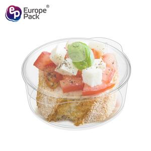 Good quality transparent small salad plastic dessert bowl with lid