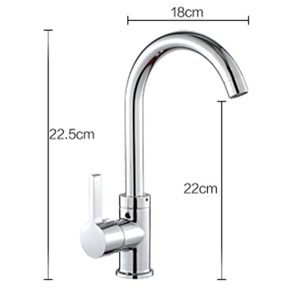 Drip Free Performance Simple Kitchen Sink Faucets 360 Deg Swivel
