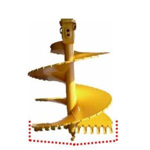 Double Start Double Flight Conical Rock Auger