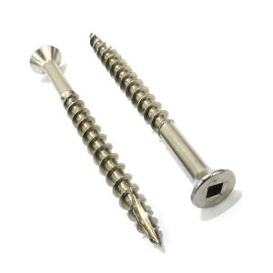 T17 Galvanised C3 Deck Screws Square Countersunk Head Screw With Ribs