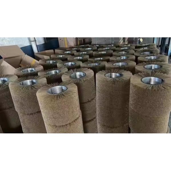 Double Stainless Steel Belt Spiral Roller Brush With Or Without Shaft