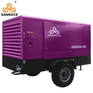 G2*1 G3/4*1 Outlet Valve Mining Rotary Screw Air Compressor with Cummins Diesel