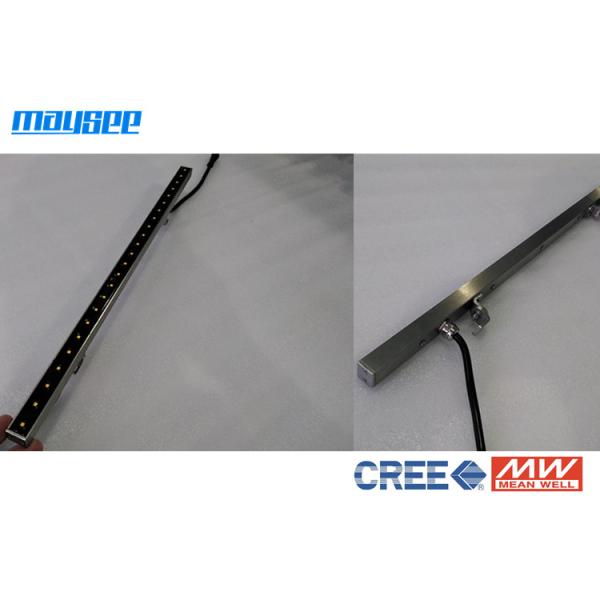 Quality 12W 24V Exterior Linear LED Wall Washer , DMX512 Rgb Wall Washer Led Lights wholesale