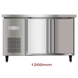 China 200L Double Door Saving-energy Low Noise Stainless Steel Commercial Freezer, Kitchen Undercounter Refrigerator on sale