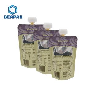 Eco Friendly Stand Up 200 Micron Custom Spout Pouches