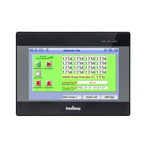 Cheap Coolmay 5 Inch HMI PLC All In One RS232 RS485 support Modbus RTU protocal Ethernet optional function plc controller programming plc with hmi touch for sale