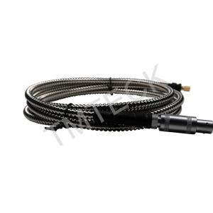 Lemo01 - Microdot Ultrasonic Flaw Detector Cable Black Color 50 Ohm Impedance