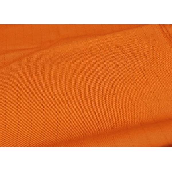 Quality Wear Resisting Orange Anti Static Fire Retardant Fabric  260gsm wholesale