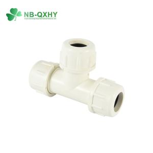 Customization for White UPVC Compression Fitting PVC Pipes in White Material