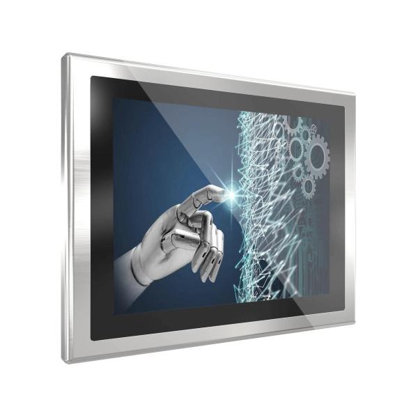 Waterproof 10.4'' IP69K Stainless Steel Chassis PCAP Touch Monitor Display with AR/AG/AF Protective Glass