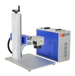 Cheap Split Type Fiber Laser Marking Machine 50w With Raycus JPT MAX Laser Source for sale