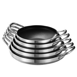 Multi Model Kitchen Wok Pan Extra Thick Aluminium Non Stick Coated