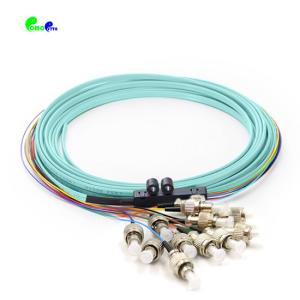 12F FC APC G657A1 Single Mode Fiber Pigtails Fanout 0.9mm Tails IEM Grade B