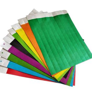 Custom Festival Event Tyvek Paper Wristbands with Snap Closure