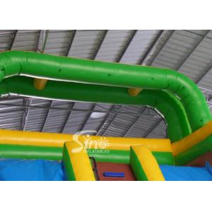 25' high tropical plam trees commercial kids inflatable water slide with double