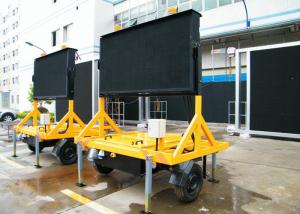 Cheap Dual Color P16 Portable Variable Message Sign Traffic Control With High Visible 1024mmx1024mm for sale