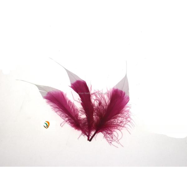 Handmade Two Tone Stripped Goose Carnival Feathers For Personalized Crafts