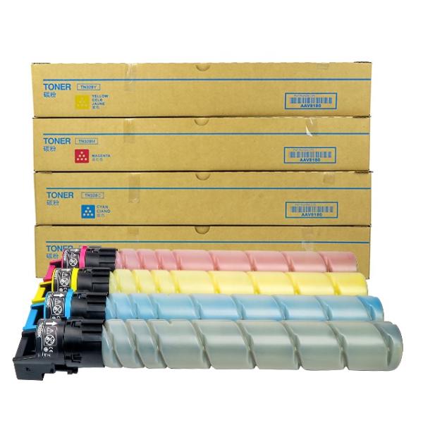 High Yield TN328 Toner Cartridge for Konica Minolta BIZHUB C250I 330I 360I in Black/Cyan/Yellow/Magenta
