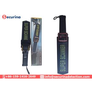 High Precision Wand Hand Held Metal Detector Security Check Black With Vibrator