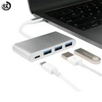 Kico High Speed USB-C Hub Type C to Usb 3.0 * 3 With Type-C Female Port 4-in-1