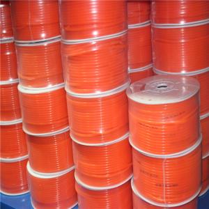 Smooth Pu Round Belting In Roll With High Stretch , Orange Color
