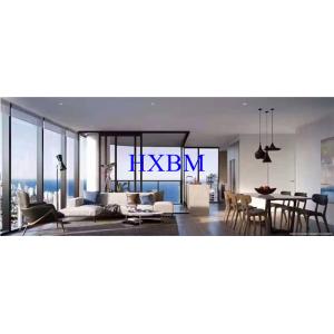 China ISO9001 12A Glass Aluminum Sliding Doors Electrophoresis Double Glazed on sale