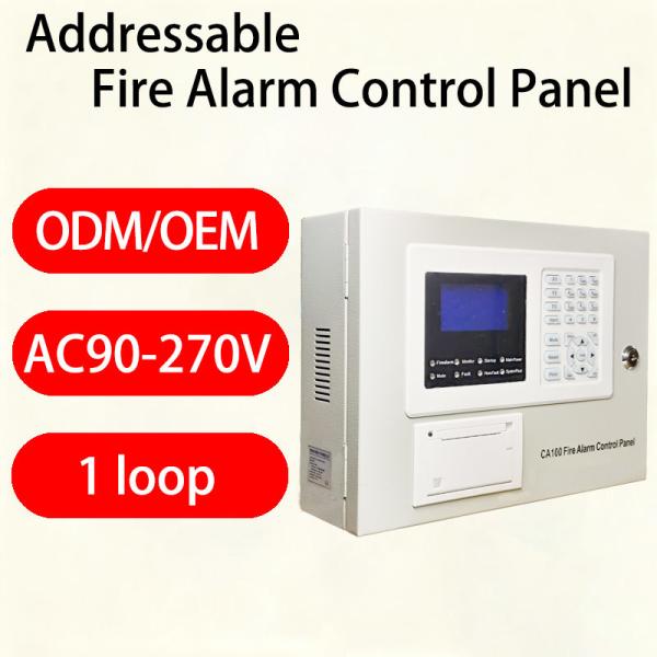 Cheap Advanced Addressable Fire Alarm System for Precise Fire Location and Identification CA100 Addressable Panel Fire Alarm System for sale