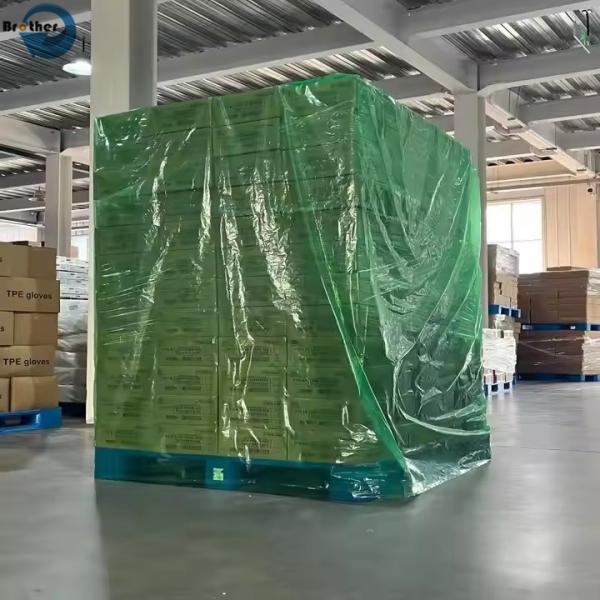 Custom Waterproof Heavy Duty Transparent Plastic Pallet Covers Bag Wrapping Top