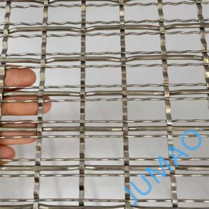 Cheap Architect Design Arts Decorative Wire Mesh Made By Stainless Steel Flat Wires for sale