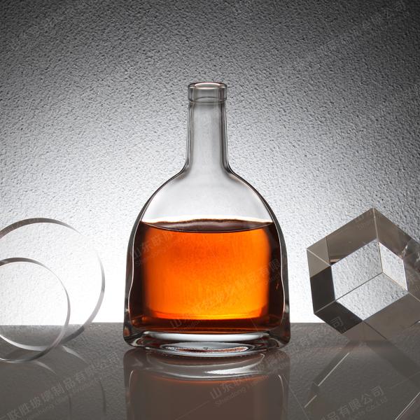 Custom Size Accepted Extra Super Flint Glass Bottle for Gin Vodka Tequila Whisky Brandy