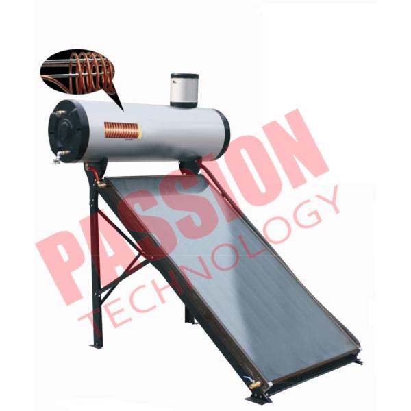 200L Integrated Pressure Copper Coil Pre Heated Solar Water heater Color Steel
