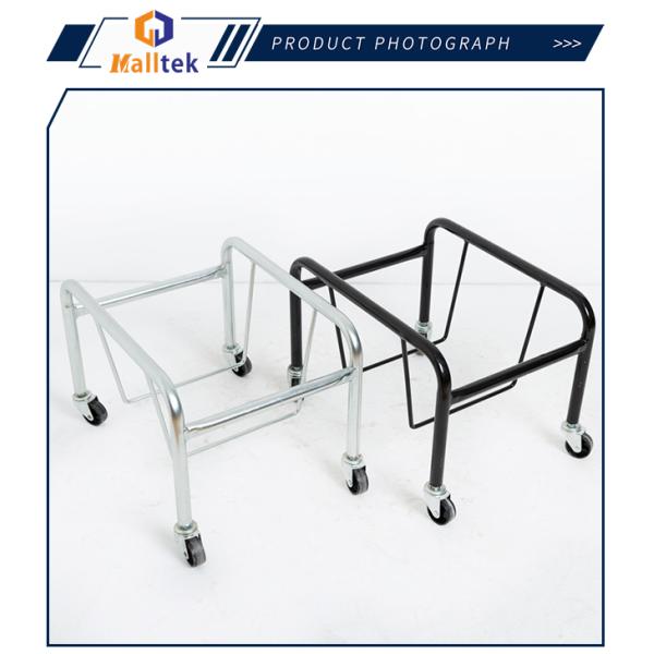 4-Wheel Shopping Basket Holder with 2-Inch Casters