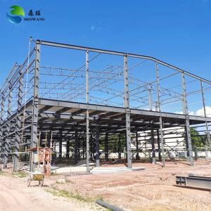 Steel Structure Warehouse with Angle Bracing 50x50mm Galvanized Frame