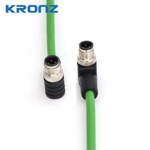 M12 Connector Profinet PVC Shielded Cable 4 Pin D-code Pre-assembled Circular