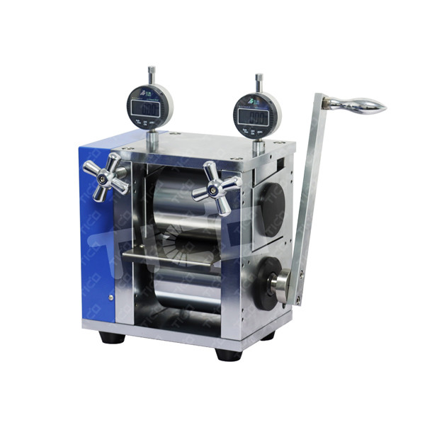 Electrode Lithium Ion Battery Calendering Machine 150mm Lab Rolling Press