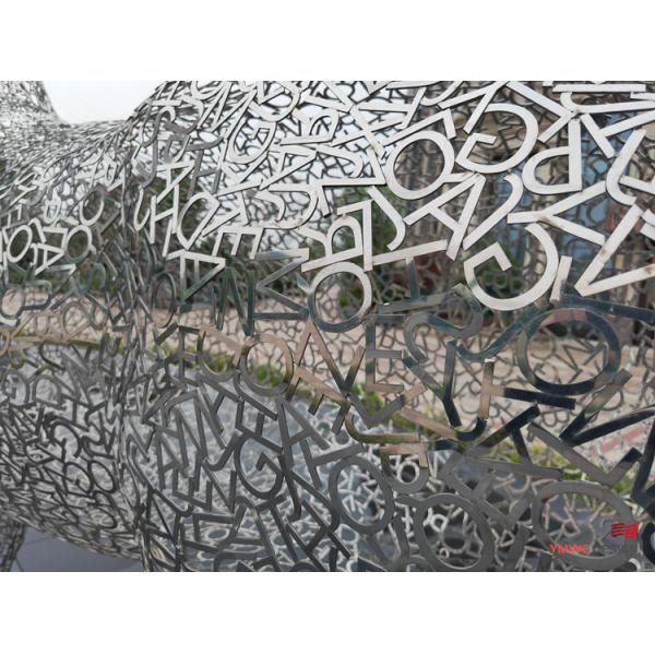 Welding Technique Stainless Steel Horse Sculpture for Urban Art Installation in Europe