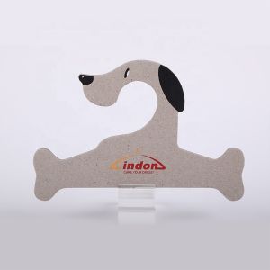 Custom Size Biodegradable Pet Cardboard Hanger Glossy Lamination For Dog Clothes
