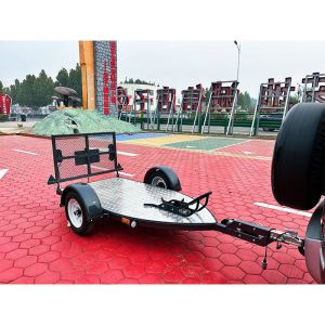 Galvanized Single Motorcycle Trailer Customized Motorcycle Cargo Trailer