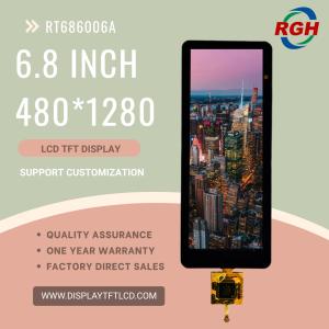 Cheap 6.8-Inch TFT LCD Module , 480×1280 , High Brightness 650 cd/m² , Wide Temperature Range -20~85 °C for sale
